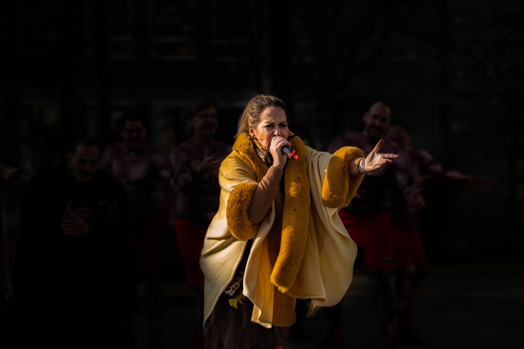 rosalia performing on stage